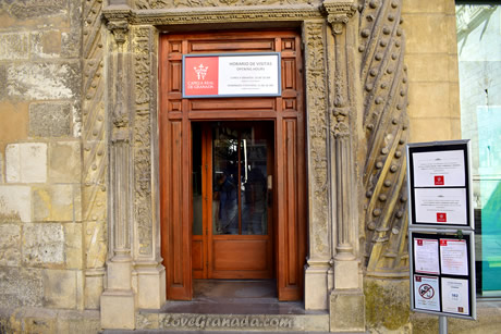 entrance to chapel of granada